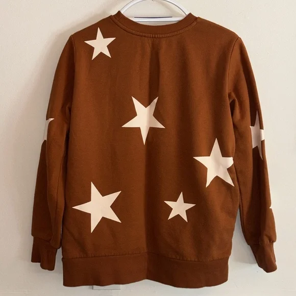 Zenana Star Pattern Fleece Crew Neck Sweatshirt & Joggers  Set, Size S - Picture 5 of 17